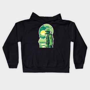 Soldiers Facing the Setting Sun Kids Hoodie